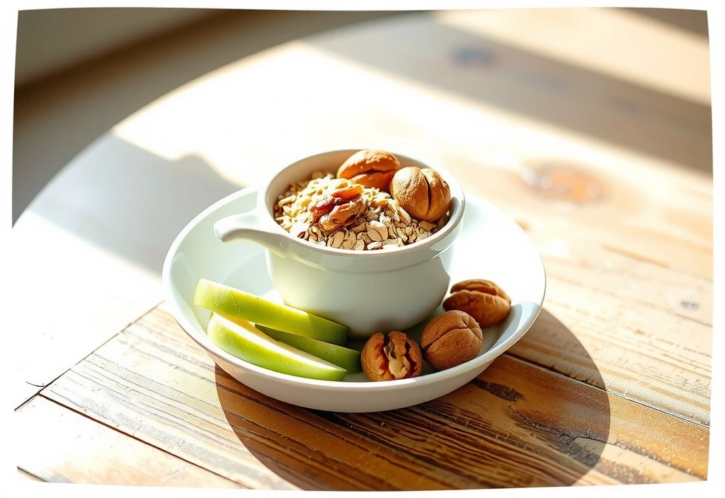 Ovsena kaša sa orasima i jabukama