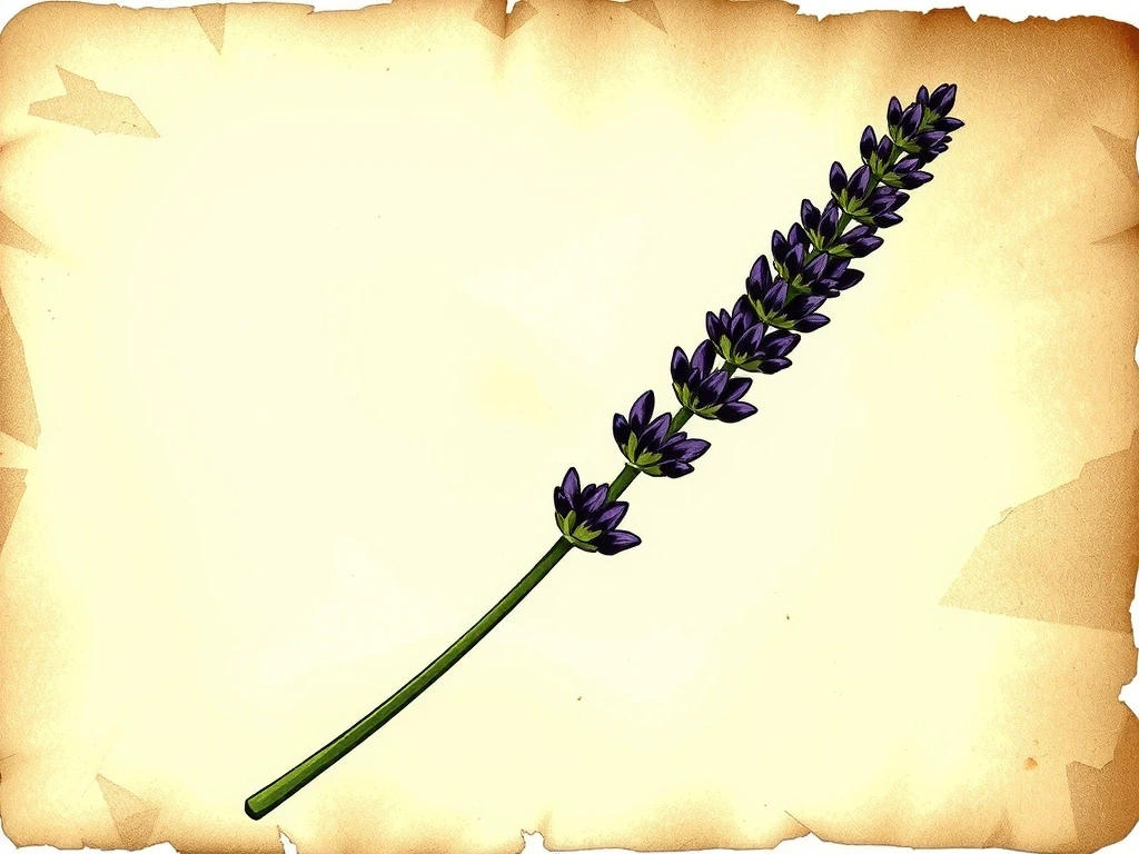 Botanička ilustracija lavande